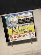Professor Teaches Windows 98 PC CD ROM Educational Retro Rare