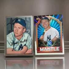Mickey Mantle CLEAN 2 Card Lot  - 2011 Heritage & 1996 Insert Chromes NM+