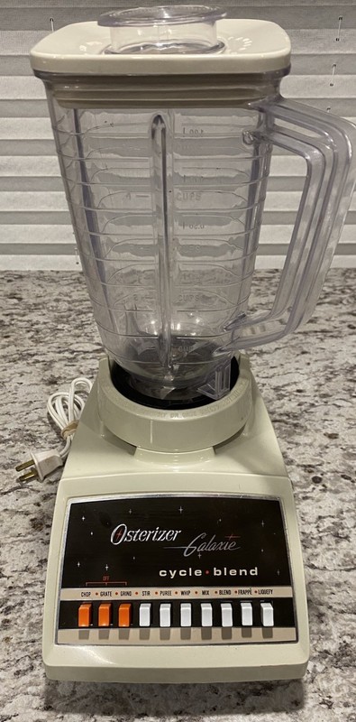 Vintage Osterizer Galaxie Cycle Blend Blender 10 Speed Retro WORKS