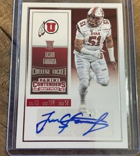 2016 Panini Contenders Draft Picks - College Ticket Jason Fanaika #298 (AU, RC)