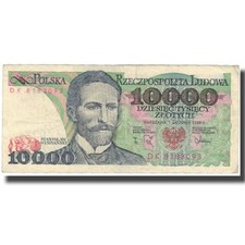 [#633217] Banknot, Polska, 10,000 Zlotych, 1988, 1988-12-01, KM:151b, EF(40-45)