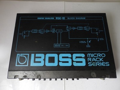 Vintage Boss RGE-10 Micro Rack Series 10-Band Equalizer EQ Effects