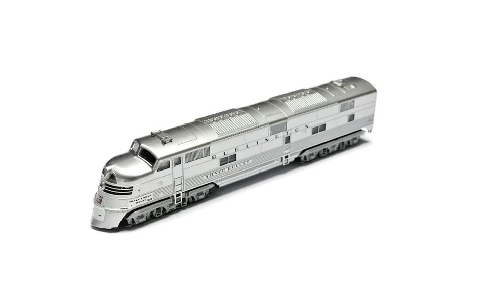 Kato 106-090, N Gauge,  CB&Q EMD E5A/Silver Streak Zephyr Train Pack - Image 2 of 4