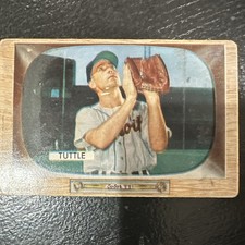 Topps 1954 Bill Tuttle Detroit Tigers #35 ROOKIE Baseball Trading Card. rookie card picture