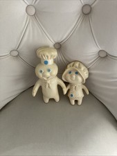 Vintage 1971 Rubber Pillsbury Dough Boy 1972 Girl THE PILLSBURY COMPANY EUC
