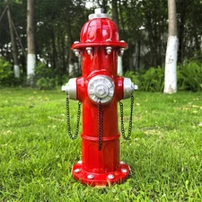 Garden Fire Hydrant Outdoor Statue,Fire Hydrant Puppy Pee Training Post Figur...