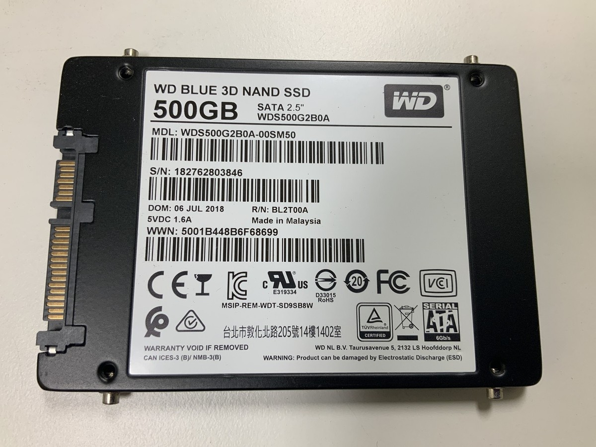 Western Digital WD Blue 3D NAND 500GB SATA 2.5