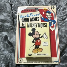 Vintage Walt Disney Mickey Mouse Card Game. VERY RARE   Original Packaging 