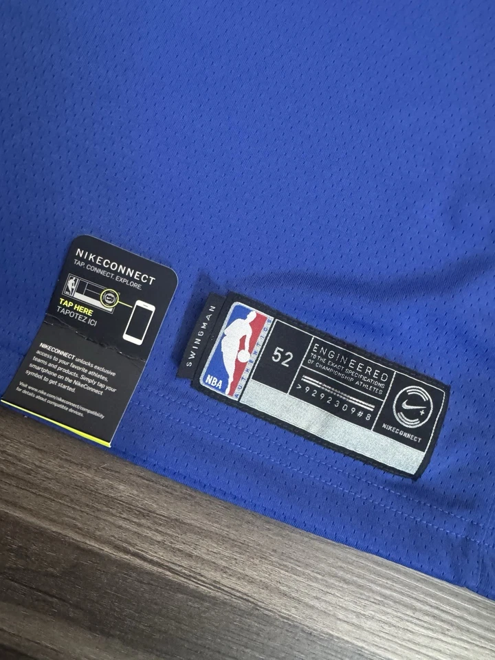 Camiseta deportiva Nike New York Knicks Kristaps Porzingis #6 NBA azul Swingman para hombre 52 XL Foto 2 de 4