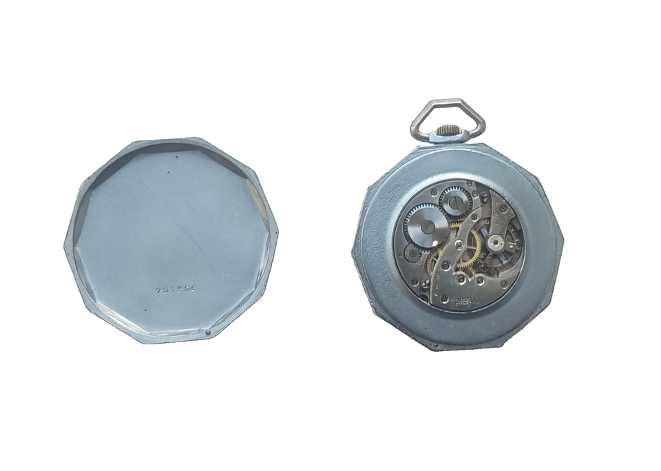 Vintage Swiss Gents Pocket Watch in Decagon Art Deco Case c.1920 15 ...