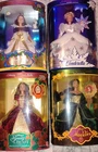 Disney Holiday Princess Barbie Lot Set of 4Vintage Collectible Barbies in Box