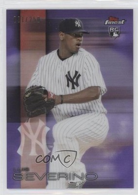 2016 Topps Finest Purple Refractor 31/250 Luis Severino #42 Rookie RC 8p7
