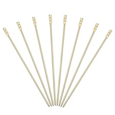 8 Pcs Stainless Steel Cocktail Picks, 4.33" Gold (Square Column)