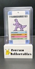 90's Monster in My Pocket Series 1 Battle Cards 6 Tyrannosaurus Rex