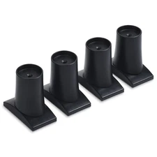 6"" Baby Gate Extension Kit - Protects Walls & Stabilizes Gates (4 Pack) Black