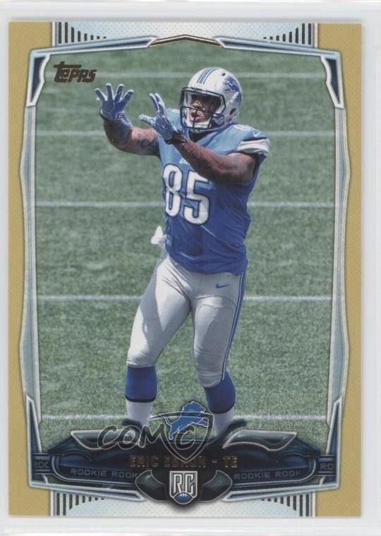 2014 Topps Gold 1118/2014 Eric Ebron #340 Rookie RC 0l2