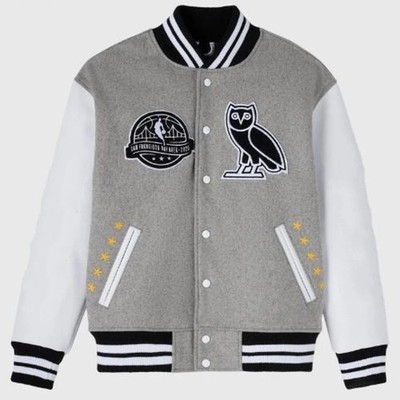 Custom All Star Varsity Jacket Retro Letterman Bomber Streetwear Black Owl Coat