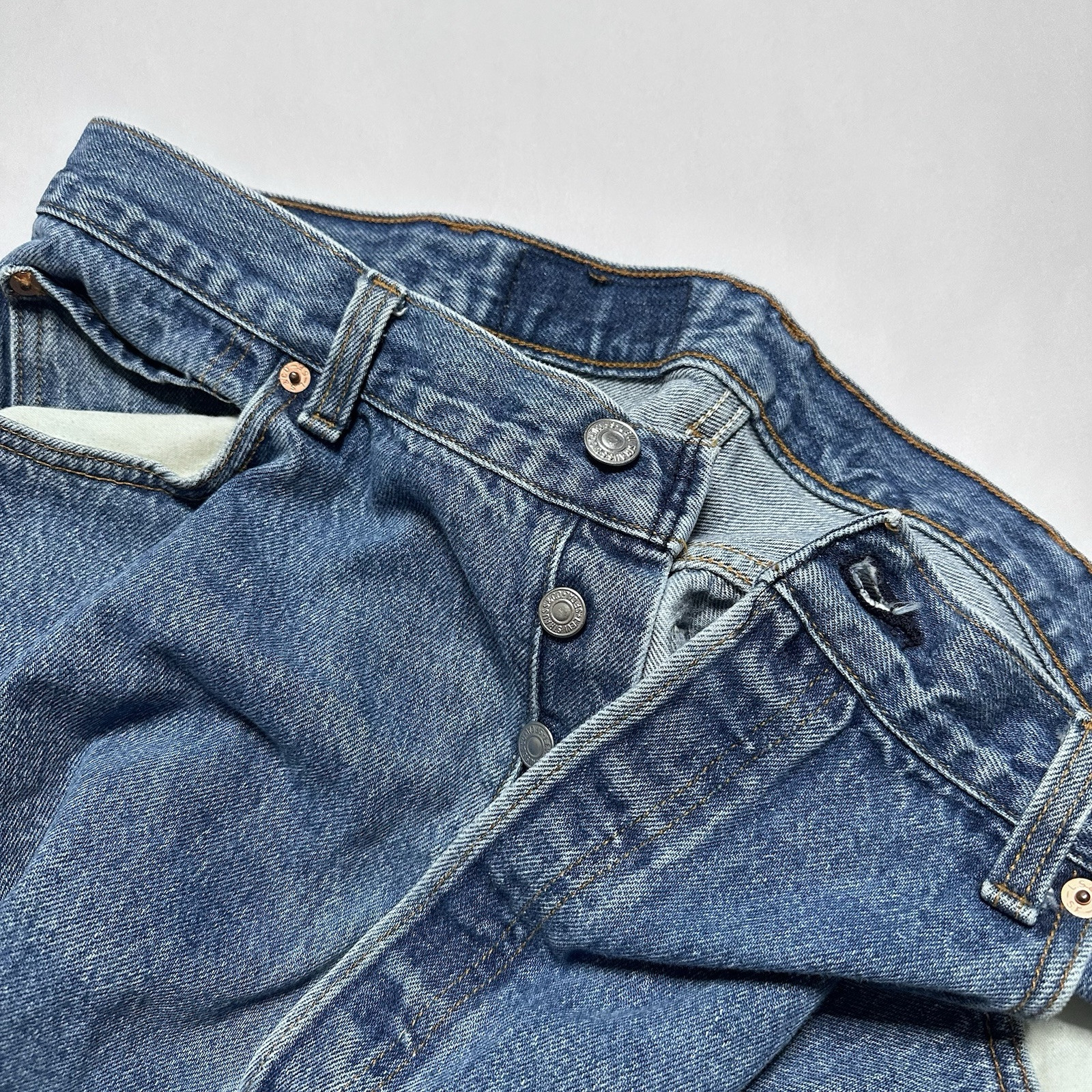 Vintage VTG Levis 501 Men’s Blue Jeans 40x30 Made In The USA 511-0115 (38 X 29) thumbnail 4