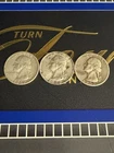 1957, 1962, And 1964 Washington Quarters - Lot Of 3 Coins 90% Silver