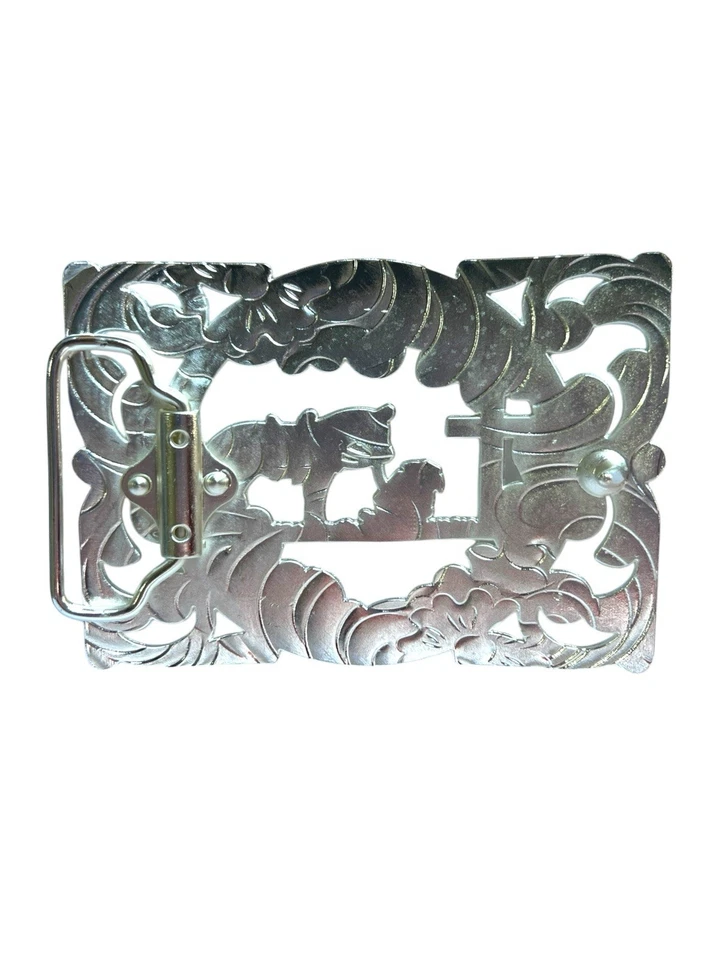 Fivela estilo ocidental cowboy oração Hebilla Vaquero Oracion Vaquera - Imagem 2 de 2