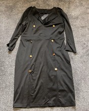 NWT Womens Sheilay Dress, Size 2XL, Black, Pencil, Long Sleeve, Stretch, (30)