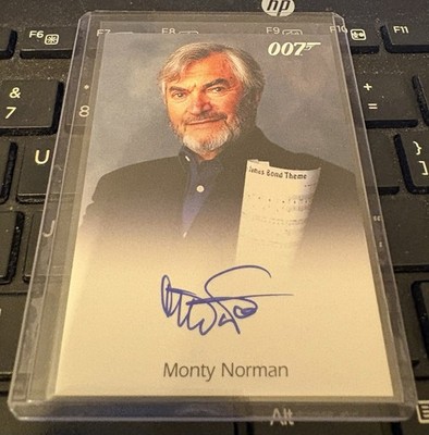James Bond Archives 2014 Auto Card MONTY NORMAN 007 Composer Autograph 