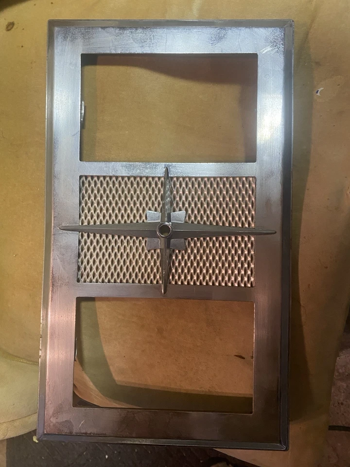 Винтажные хромированные металлические вентиляционные крышки выхлопные решетки середины века для ванной - Изображение 3 из 4