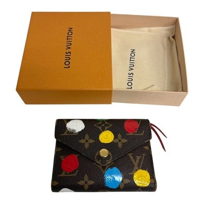 Louis Vuitton Victorine Wallet Yayoi Kusama Painted Dots Monogram Canvas