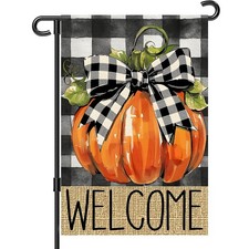 Fall Garden Flag 12 x 18 Inch Double Sided Outdoor Decor