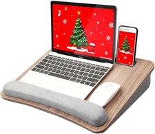 HUANUO Portable Lap Laptop Desk with Pillow Cushion, Fits up to 15.6 inch Laptop