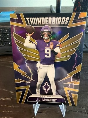2025 Panini Phoenix JJ McCarthy Thunderbirds Silver #33 Minnesota Vikings /10!