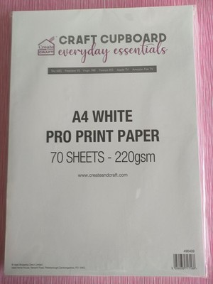 Create and Craft Pro Papier 220 g/m² A4 x 70 Blatt - perfekt zum Drucken von Charisma