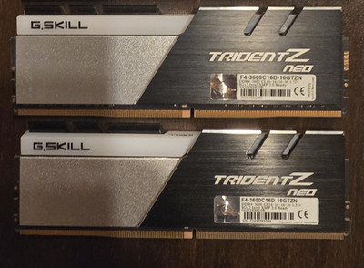 G.Skill Trident Z Neo 16GB (2x8GB) DDR4-3600 CL16-16-16-36 - Samsung B-Die