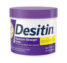 Desitin Maximum Strength Baby Diaper Rash Cream, 40 Zinc Oxide 16 Oz