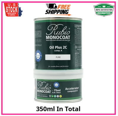 Rubio Monocoat Wood Oil Finish 175 Ft² - Pure | Oil plus 2C | Quick-Dry, Eco-Fri