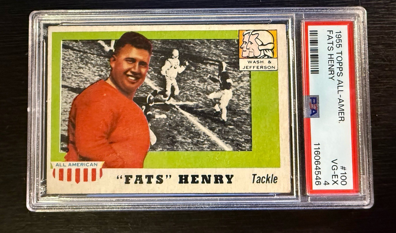 1955 Topps All American - Fats Henry #100 (RC) PSA 4