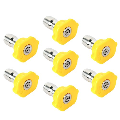 #ad 7 Pack 25° Pressure Washer Nozzle Tips 1 4 inch Quick Connect Replacement Sp... $12.06