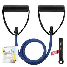 Single Resistance Exercise Band with Comfortable Handles - Ideal for Physical...