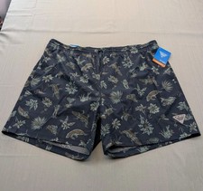 Columbia PFG Rambler Swim Shorts Men's 2XL 6" Tigers n Gators Brief Lined New