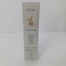 Hoygi Tallow Sunscreen Beef Tallow Sunscreen with Zinc Oxide Beeswax Aloe NIB