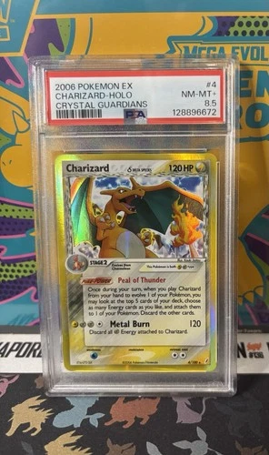 PSA 8.5 Charizard 4/100 EX Crystal Guardians 2006 Holo Rare Pokémon TCG