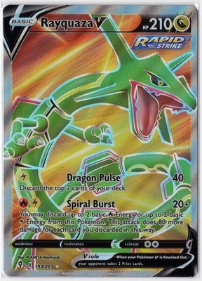 Rayquaza V 193/203 | EVS | EN | ULTRA RARE | NM | Pokémon | TCG