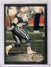 EMMITT SMITH 1992 FLEER TEAM LEADER INSERT CARD DALLAS COWBOYS