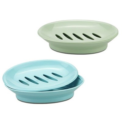 TCOTBE 2 Pack Soap Dishes,Removable Soap Drainers Plastic Soap Holder,Plastic...