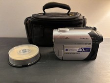 Sony Handycam DCR-DVD108 Camcorder 40x Optical Zoom W/Battery NoCharger AS IS