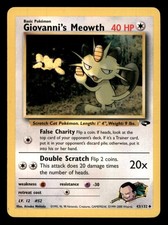 Giovanni's Meowth 43/132 Uncommon Gym Challenge Pokemon Unlimited MP on eBay