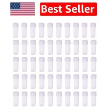 50pcs 5ml Clear Plastic  Tubes - Ideal for Lab Sample Storage & Organization
