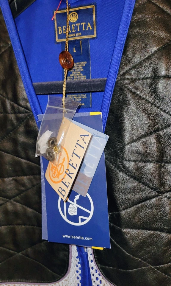 Nuevo con etiquetas Chaleco de tiro ambidiestro Beretta para mujer talla L con reductor de retroceso de gel Foto 4 de 4