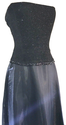 neck dress black Elegant Black Eclipse Gown