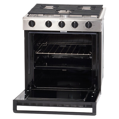 Dometic R31 Series 50447 RV Oven 3-Burner Stove Stainless Steel